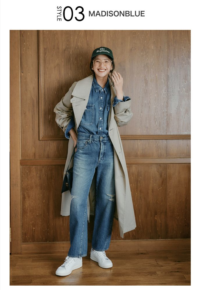 横田美憧 | MITO YOKOTA for HAPPY PLUS STORE “new denim 7 style”