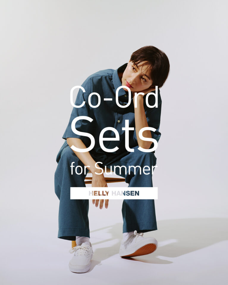 五十嵐ソフィー・岩本大樹｜SOPHIE IGARASHI・DAIKI IWAMOTO for HELLY HANSEN “Co-Ord Sets for summmer 2025”