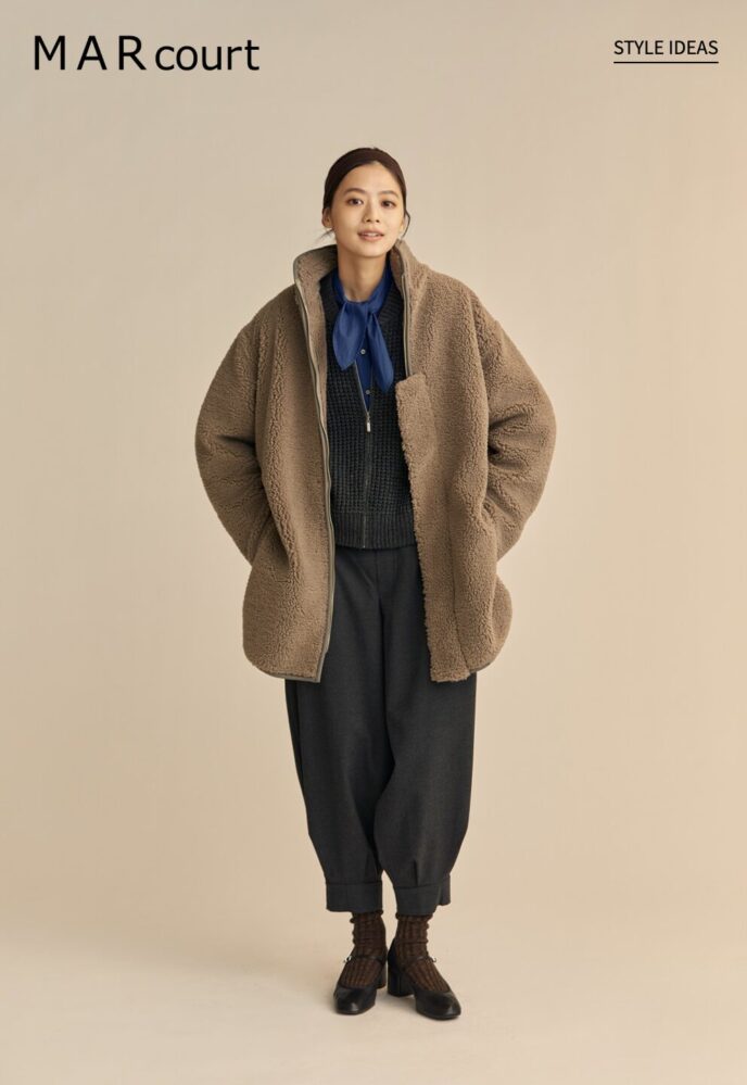 松木育未 | IKUMI MATSUKI for MAR court winter style ideas